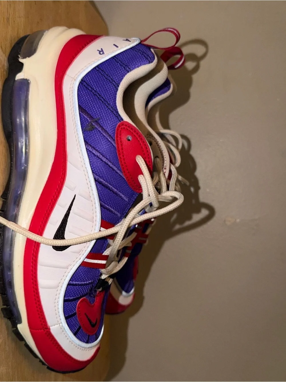 Nike  Purple and Red Athletic Sneakers